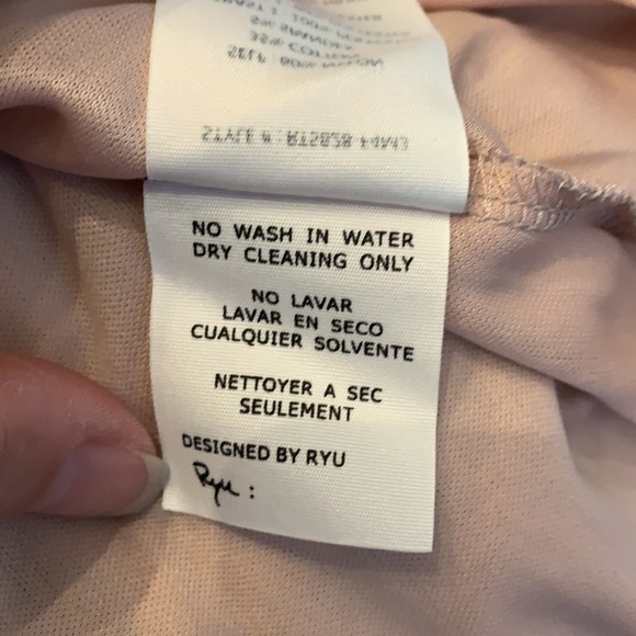 Anthropologie Ryu blush Lace layered Boho Shabby Chic Tunic Top Blouse S - Picture 6 of 7